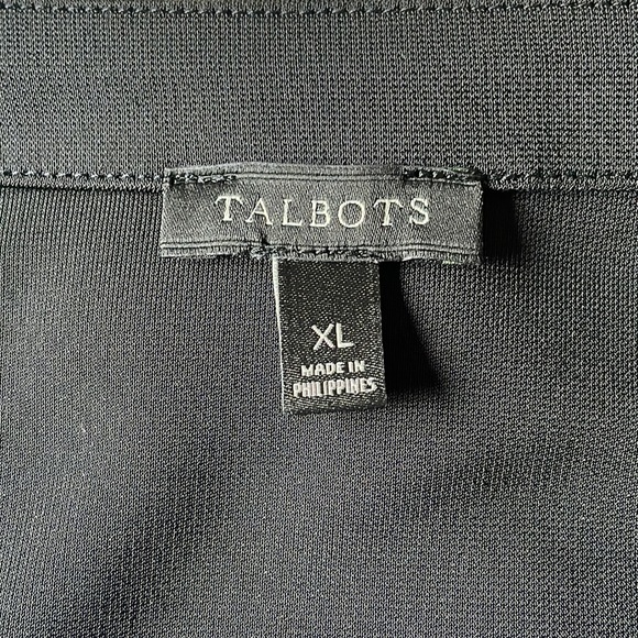 Talbots V-Neck Faux Wrap Dress 3/4 Sleeves. - Picture 6 of 9